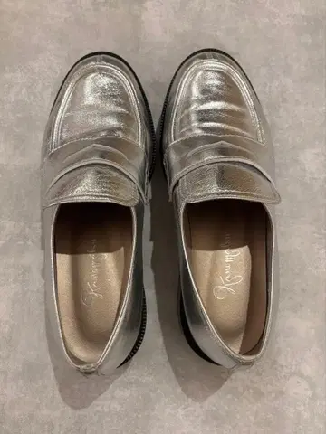 24cm 긴자 카네마츠 로퍼 실버 통굽