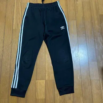 아디다스 오리지널 여성용 블랙 저지 팬츠 XS