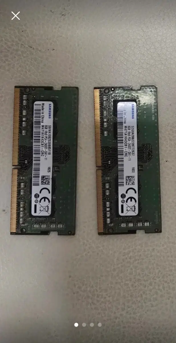 ddr4 8g 노트북용 2개 일괄( 16g )