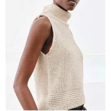 ZARA 청키 니트 슬리브리스