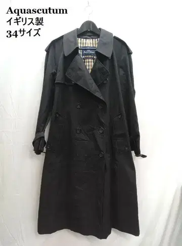 영국제 Aquascutum / 아쿠아 스큐텀 트렌치코트 34