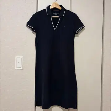 TOMMY HILFIGER 여성용 폴로 원피스 네이비 XS
