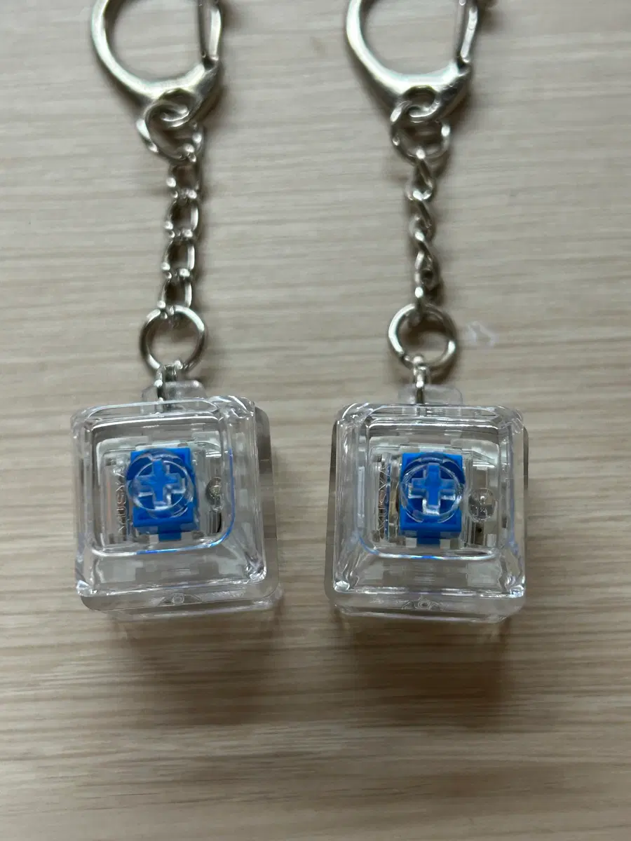 LED 1구 투명 키캡 키링