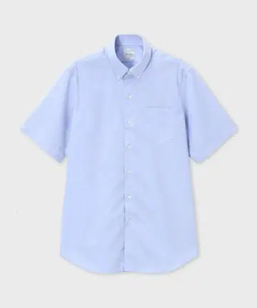 Paul Smith 섀도우 스트라이프 반팔 드레스 셔츠 라이트 블루