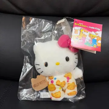 산리오 헬로키티 타베코 동물 콜라보 봉제 인형 마스코트 키티
