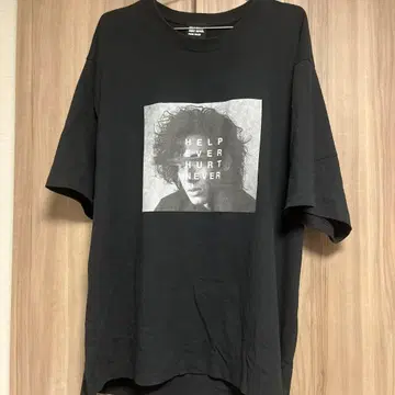 후지이 카제 HEHN 얼굴 T셔츠 L