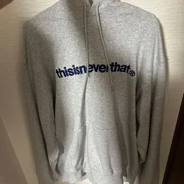 thisisneverthat 로고 후드티 그레이