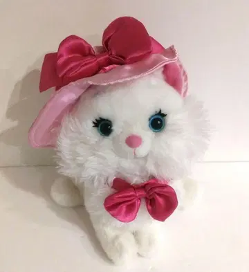 디즈니 스토어, 마리 봉제 인형 (핑크 리본, 모자, 고양이)