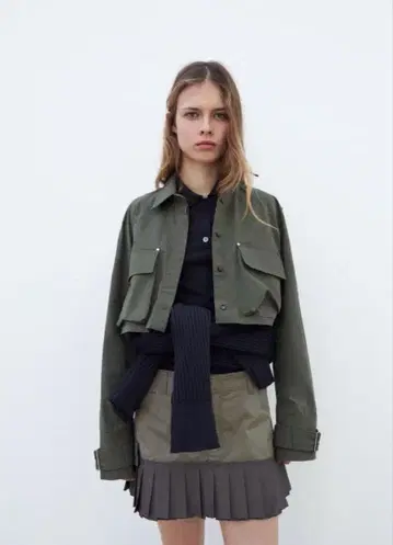 [ 가격 인하 ] ZARA 대비 박스 플리츠 미니 스커트