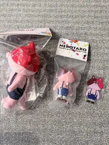 T9G NEKOTARO 봉제 인형 참 소프트 비닐 키링