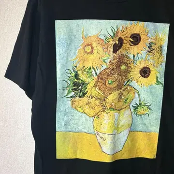 00s 고흐 아트 티셔츠 구제 의류 해바라기 gogh