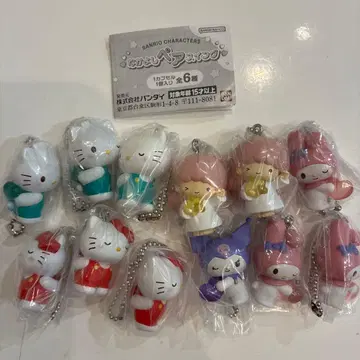 산리오 나카요시 페어 스윙 묶음 판매 키티 마이멜로디 쿠로미