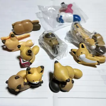너구리와 여우 가챠 피규어 클립 키링 묶음 판매