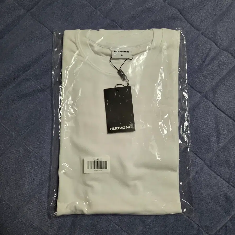 허그본 머슬핏 반팔 티셔츠 화이트 XL(2XL)