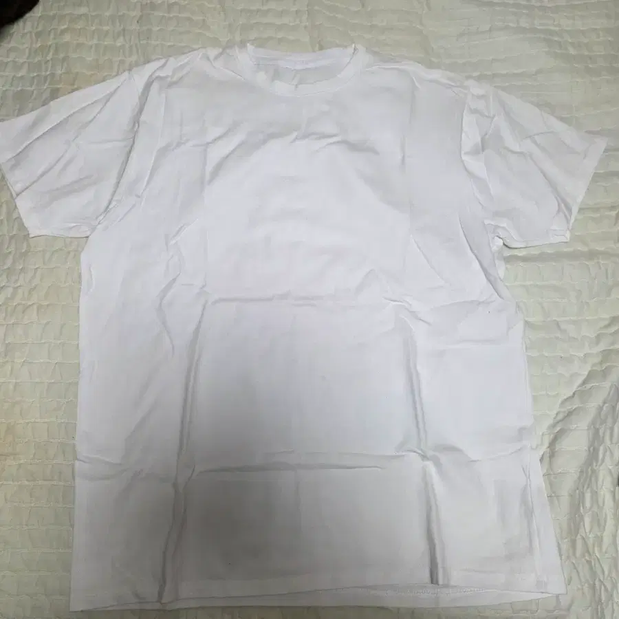 허그본 머슬핏 화이트 티셔츠 XL(2XL)