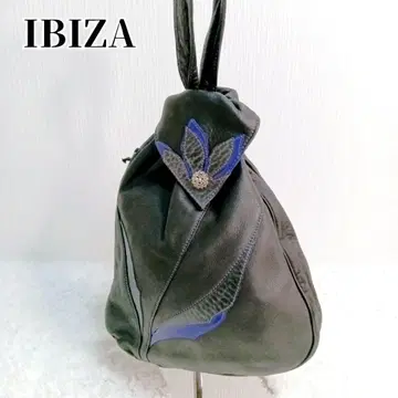 IBIZA 이비자 가죽 핸드백 꽃 플라워 모티브 물방울 모양