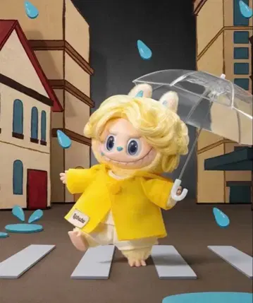 POPMART LABUBU 헤어 살롱 after rain 봉제 인형