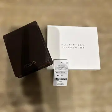 MACKINTOSH PHILOSOPHY 소가죽 브라운 접이식 지갑