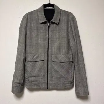 ZARA 체크 무늬 집업 자켓 L 사이즈