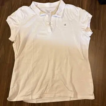 Calvin Klein 반팔 피케 셔츠 화이트