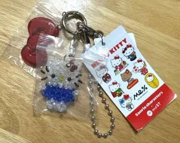새상품 LOWRYS FARM Me% HELLO KITTY 비즈 키 참