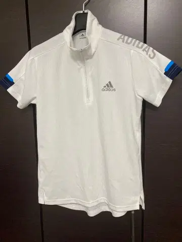 adidas 여성용 골프 셔츠 하프 지퍼 화이트 OT/XG