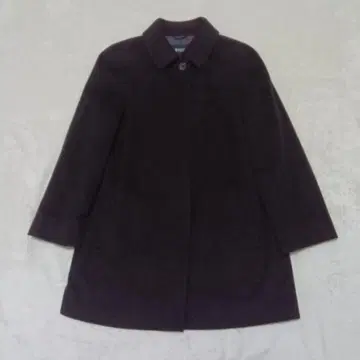 [고급] SANYO COAT 울 캐시미어 혼방 코트 브라운 일본제 11호