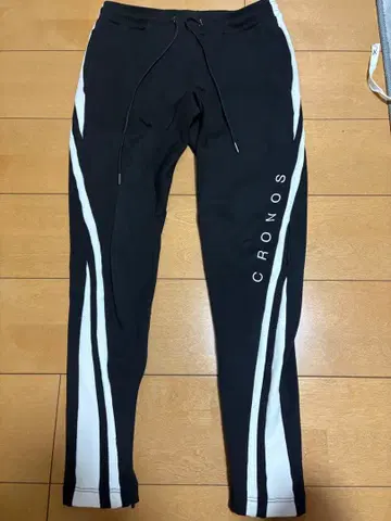CRONOS 조거 팬츠 블랙 화이트 M