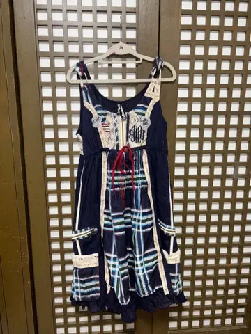 Desigual 슬리브리스 원피스 패치워크풍 사이즈 44