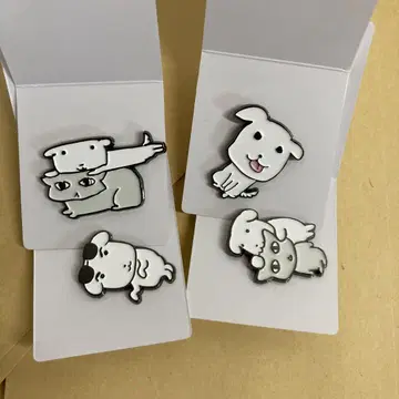 가나디 GANADI POPUP 핀 배지 4개 세트