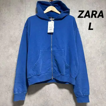 ZARA 워시드 집업 후디 L