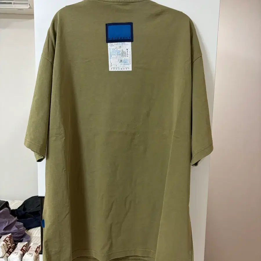 도큐먼트 반팔 올리브 xl