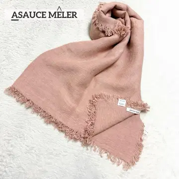 ASAUCE MELER 아소스메레 린넨 100% 프린지 대형 스톨
