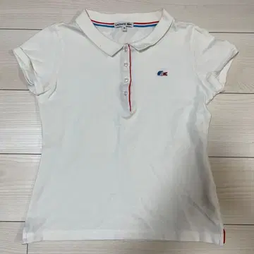 LACOSTE 라코스테 반팔 피케 셔츠 화이트 사이즈 40