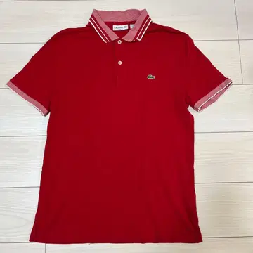LACOSTE 라코스테 피케 셔츠 레드 슬림핏 FR4