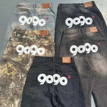 9090 데님 팬츠 와이드 실루엣