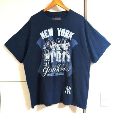 양키스 KISS 티셔츠 구제 의류 MLB 메이저리그 빅 실루엣