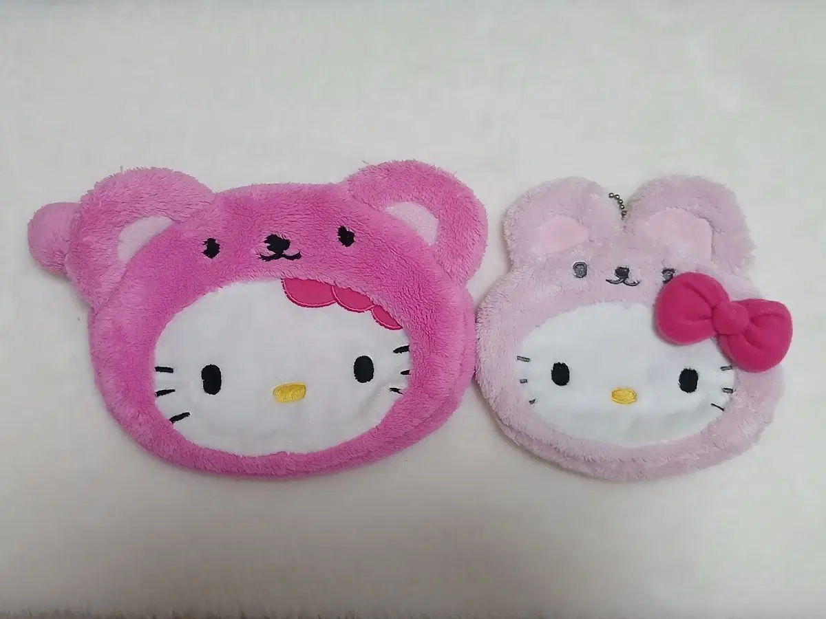 고전 키티 파우치 인형 곰 토끼 세트