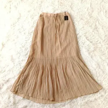 미사용 새상품 레어 보나조르나타 티어드 플리츠 롱 스커트 F