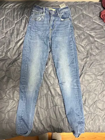 Levi's 스키니 데님 팬츠 블루