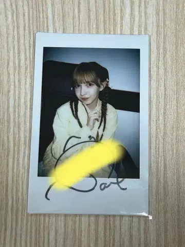 FRUITS ZIPPER 하야세 노엘 친필 사인 폴라로이드 스키쿠지 S상