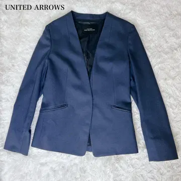 UNITED ARROWS 그린라벨 노카라 자켓 36 네이비