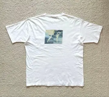 90s Banana Republic 바나리파 포켓T 화이트 L 강아지
