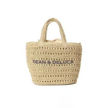 DEAN&DELUCA BEAMS 크로셰 바스켓 백 S 내추럴