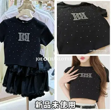 다리치 darich 펄 스톤 로고 T셔츠 블랙 BLK