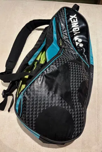 YONEX 테니스 라켓 백 블랙 블루