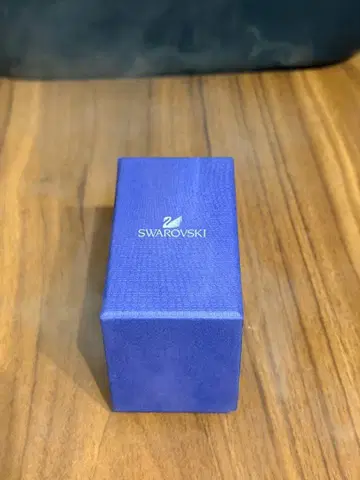 Swarovski 남성용 팔찌 블랙 가죽