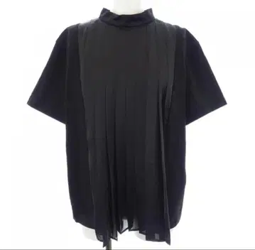 sacai 사카이 플리츠 T셔츠 반팔 상의 블랙