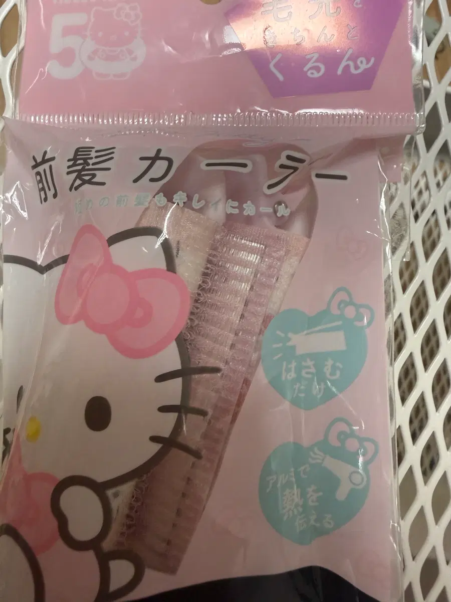 산리오 헬로키티 헤어 볼륨핀 롤 정품