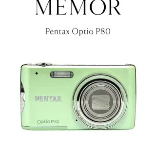 希少】美品 PENTAX Optio P80 動作確認済 グリーン デジカメ Optio P80